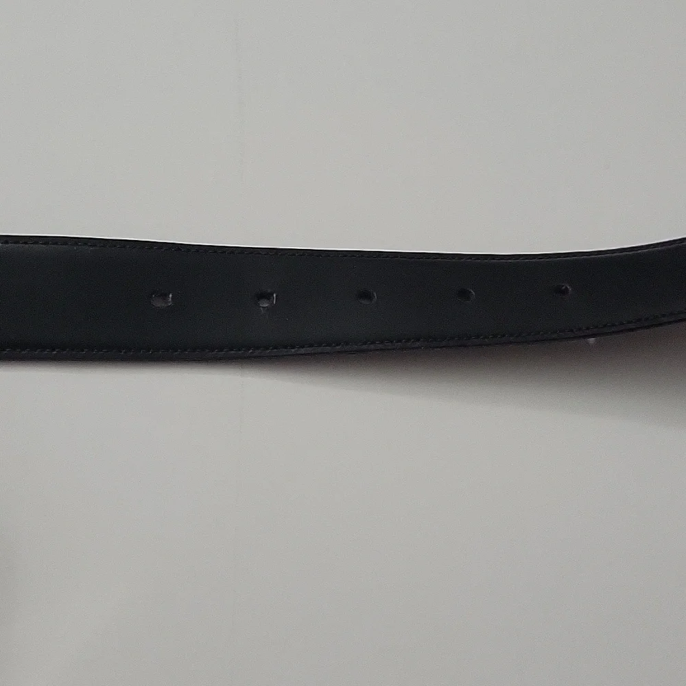 S. T. Dupont Paris Men's Leather Belt Reversible Black & Brown